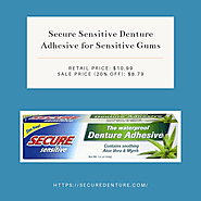Secure Sensitive Denture Adhesive for Sensitive Gums