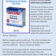 Secure Cleansing Tablets