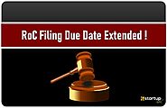 1. How much has been the due date of RoC filing extended?