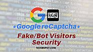 Google reCaptcha: Secure your blog from bots » NoobSpot
