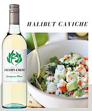 Halibut Caviche with Jacob’s Creek Sauvignon Blanc