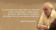 Alexis Karpouzos, poetry and spiritual talks.
