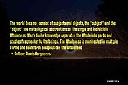 Alexis Karpouzos, spiritual words.
