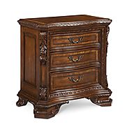 ART Furniture Old World Wood Top Bedside Chest — Grayson Living