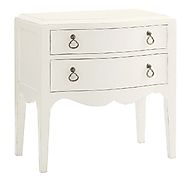 Tommy Bahama Home Ivory Key Martello Night Table | Two Drawer Nightstand | Grayson Living