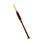 ROSEWOOD PRACTICE CHANTER NICKEL PLATED FERRULE & SOLE 19-INCH - Mid east