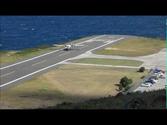Landing Saba WinAir Twin Otter, Juancho E. Yrausquin Airport (TNCS / SAB)