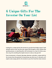 6 Unique Gifts For The Investor On Your List | edocr
