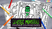 Classic Monster Coloring Pages