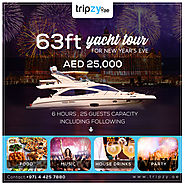 Get Aboard on 63 ft Super Yacht for Exclusive Chartering to Roll New Year Eve 2019 | tripzy.ae