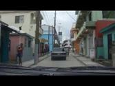 Driving through the Streets of Belize City, Belize, Central America