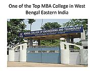 One of the top mba college in west bengal eastern india