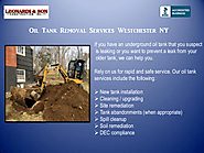 Oil Tank Removal Services Westchester NY