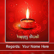 Happy Diwali Greetings Card With Name