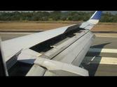 Hard Continental B737-500 Landing in Ixtapa, Mexico