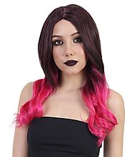 Amazing Long Neon Ombre Loose Curls - Cosplay Wigs