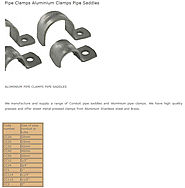 Pipe Clamps Aluminium Clamps Pipe Saddles