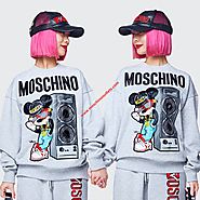 Moschino x H&M Women Long Sleeves Sweater Grey