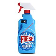 Moschino Fresh Bottle iPhone Case Blue