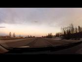 Alaska Morning Drive Seward Highway - Anchorage Alaska - January 27th 2014