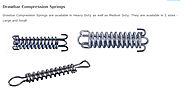 Drawbar Compression Springs, Stainless Steel Drawbar Compression Springs and Steel Drawbar Compression Springs