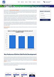 Job portal development cost and features