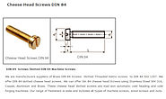 DIN 84 screws Brass Cheese head Screws DIN 84 slotted Cheese head screws DIN 84 Brass Screws