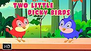 Two Little Dicky Birds English Nursery Rhymes With Lyrics - Cartoon/Animated Rhymes for Kids