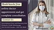Book hassle free online doctor appointment and get consultation