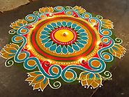 Beautiful circular rangoli designs