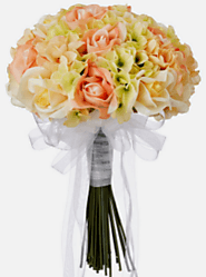 Top Peach Silk Wedding Bouquets - The Brides Bouquet