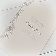 Order of Service Printing along with Silk Card Covers.