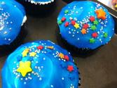 Stars in Space Cupcakes