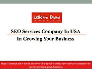 SEO Services Company In USA In Growing Your Business