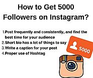 How to Get 5000 Followers on Instagram?