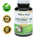 #1 Pure & Organic Coconut Oil, Highest Grade and Quality Capsules (Best Supplements) - Certified Full Strength - 100%...