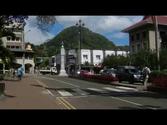 Walking in Independence Avenue in Victoria, Mahé, Seychelles