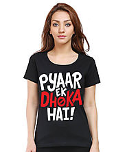 Website at https://www.shopdeworld.com/Caseria-Women-s-Cotton-Biowash-Graphic-Printed-Half-Sleeve-T-Shirt---Pyaar-Ek-...