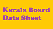 Kerala Board Date Sheet 2020 | Kerala SSLC and HSC Time Table