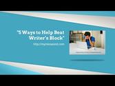 5 Writer's Block Tips When Blogging