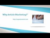 Why Article Marketing?