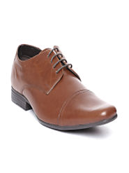Buy Red Tape Men Brown Formal Leather Derbys - Formal Shoes for Men 9355249 | Myntra