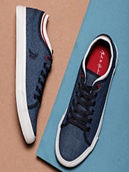 Mast & harbour men navy blue sneakers online