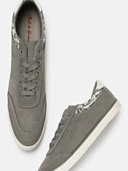 Buy Mast & Harbour Men Grey Sneakers - Casual Shoes for Men 5841824 | Myntra