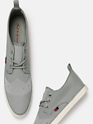 Buy Mast & Harbour Men Grey Sneakers - Casual Shoes for Men 5841826 | Myntra