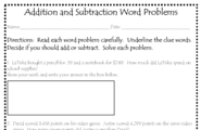 Subtraction Word Problems up to 18