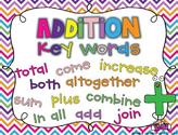 Addition and Subtraction Key Words