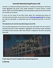 the process of concrete manufacturing in nz