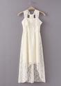 Racer Back Lace Dress - Apricot - Lookbook Store