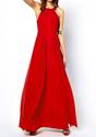 Cross Back Maxi Dress - Red - Lookbook Store